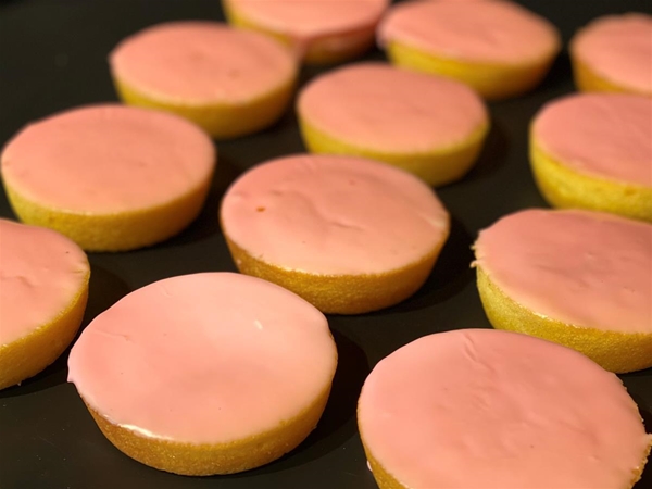 Roze koek